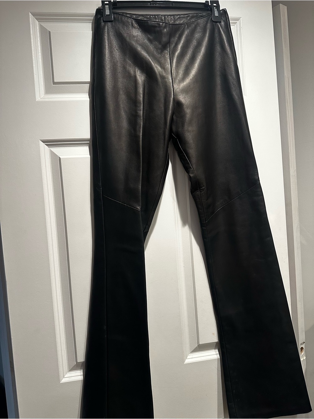 Danier Black Leather Flare pants